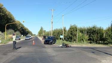 El conductor de la motocicleta, falleció en el acto. Foto: Gentileza.