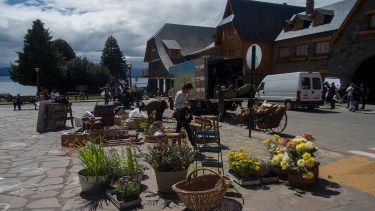 El rodaje de la serie de Disney se trasladó al Centro Cívico. Foto: Marcelo Martínez