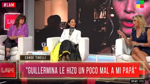 La explosiva frase de Cande Tinelli contra Guillermina Valdés: «Le hizo un poco mal a mi papá»