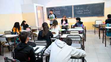 Inicio de clases en Río Negro, tras el paro de 72 horas de esta semana. Foto Flor Salto. Archivo. 