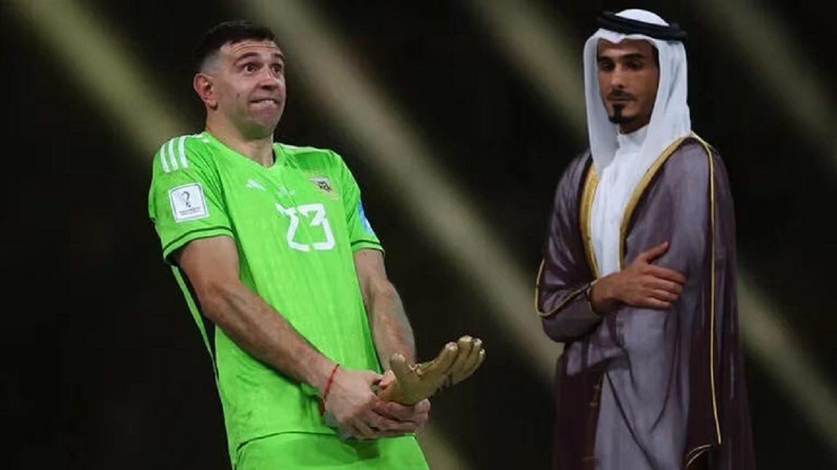 Emiliano "Dibu" Martínez culpó a Marcos "Huevo" Acuña por el festejo en Qatar. 