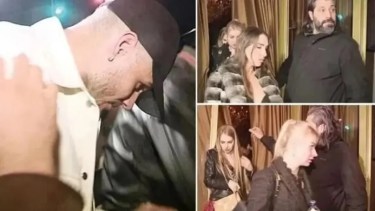 El futbolista argentino fue fotografiado en la noche turca junto a tres mujeres. 