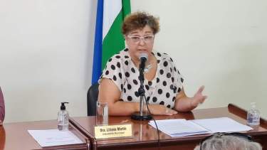 La ex intendenta, Liliana Martín, sufrió el robo este sábado.