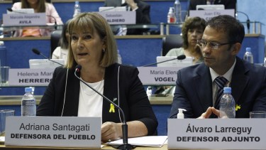 La defensora ofreció el habitual informe anual en el recinto legislativo. Foto: Pablo Leguizamon.