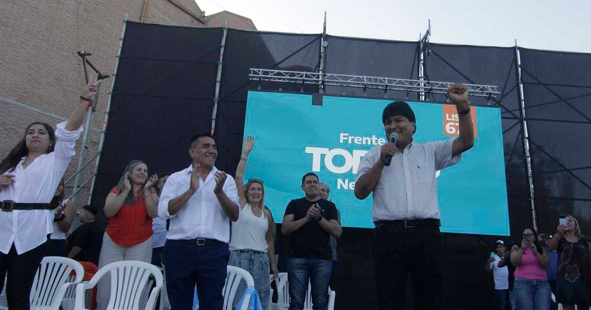 Te mostramos las mejores imágenes de Evo Morales en Neuquén thumbnail