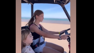 Polémico video de Nicole Neumann: grabó a su hija de 12 años manejando