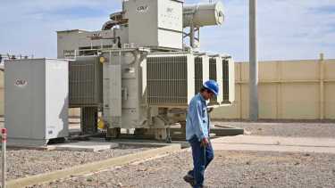 Centro de distribución Gran Neuquén, la estación transformadora sumó 30 megas de potencia el día que unas 15.000 residencias se quedaron sin luz desde la madrugada hasta las 12,15. (foto Florencia Salto)