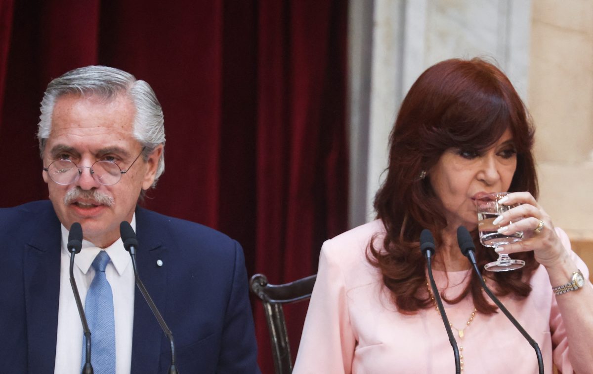 Alberto Fernández y Cristina Kirchner estuvieron juntos en la Asamblea Legislativa. (Foto: Reuters)