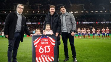 Simeone hizo historia este sábado con el Atlético Madrid.