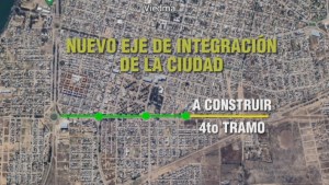 Cómo será el nuevo tramo con doble carril en la avenida Perón de Viedma