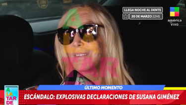 Susana Giménez estuvo en Argentina y habló de distintos temas con un movilero de América TV. 