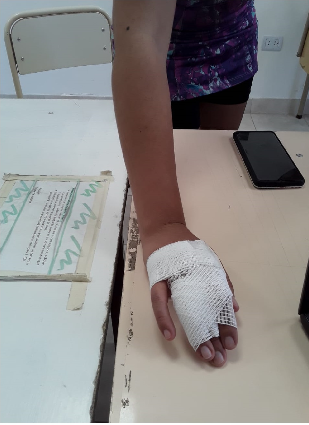 Una de las preceptoras fue golpeada en su mano y otra amenazada. Foto: Aten capital