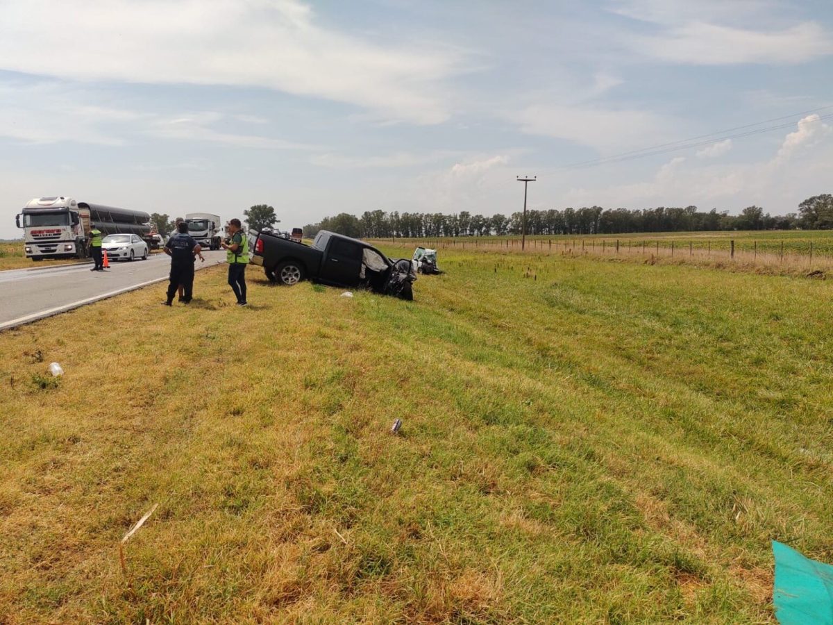 El trágico accidente ocurrió en la Ruta Nacional N° 5, a la altura del partido de 9 de Julio.