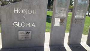 Vandalizaron el monumento a los veteranos de Malvinas en Roca