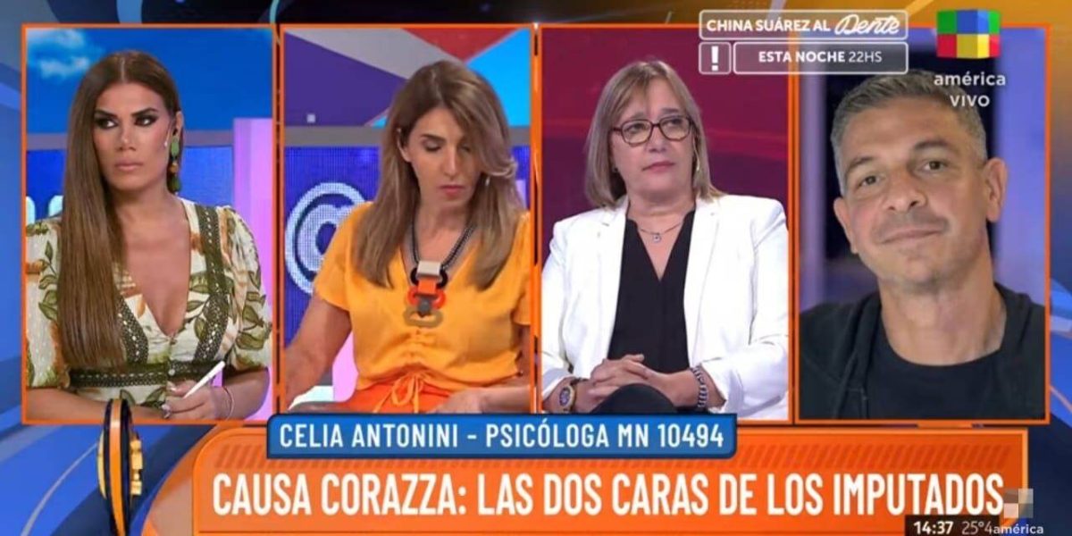 La psicóloga Celia Antonini el viernes pasado en el programa Intrusos de América TV.