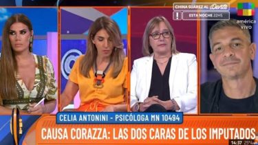 La psicóloga Celia Antonini el viernes pasado en el programa Intrusos de América TV.