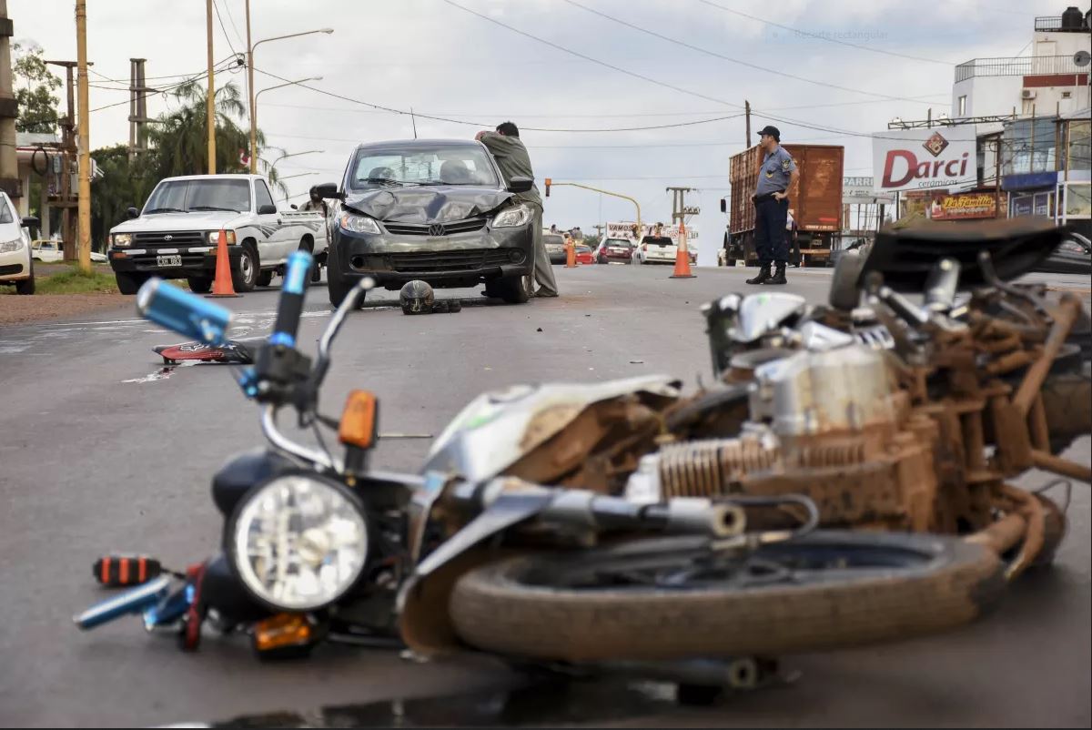 Los choques con motos ocasionan muchas víctimas en Argentina.