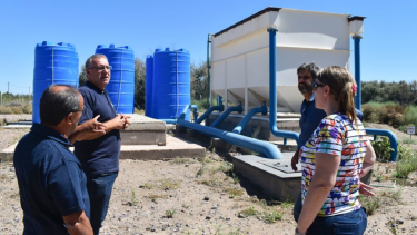 El acueducto paralelo beneficia a 2600 familias en Añelo. Foto; gentileza