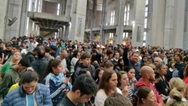 Pese a los rumores, Messi no apareció.