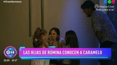 En la previa de la final, Romina se reencontró con sus hijas en Gran Hermano 2022. Foto: Captura video