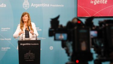 Cerruti se refirió a los dichos de Larroque contra el presidente. (Foto: Casa Rosada)
