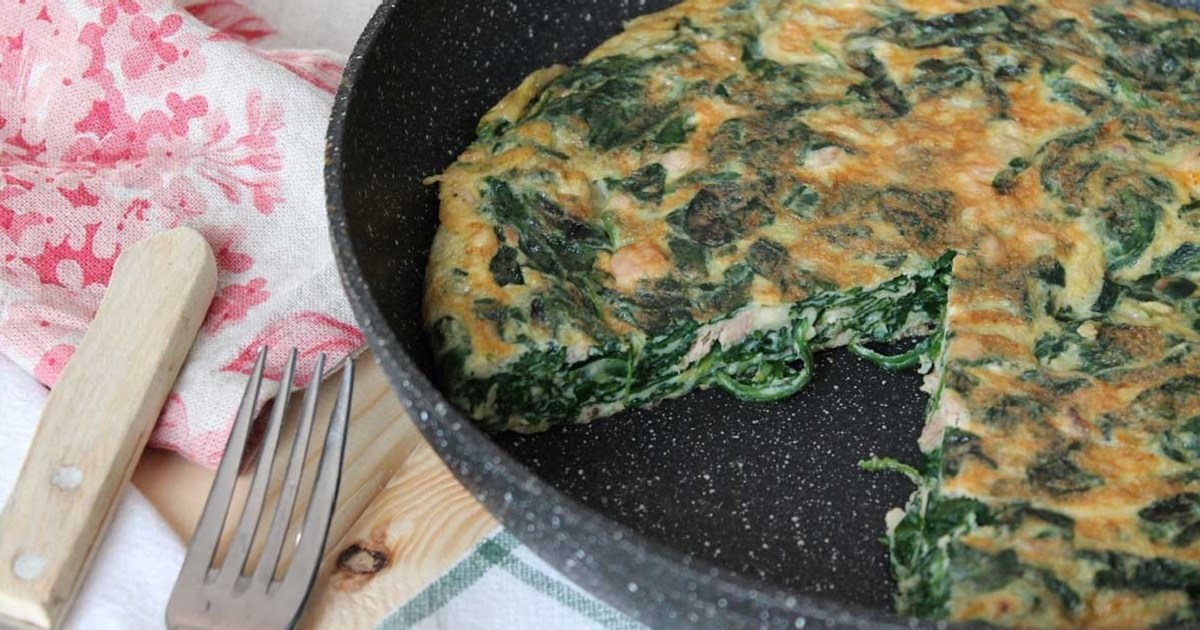 Una fácil tortilla de espinaca y atún Diario Río Negro