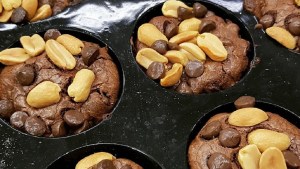 Masitas de maní y chocolate por el maestro pastelero Osvaldo Gross