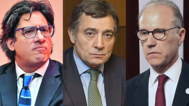 Germán Garavano, Pepin Rodríguez Simón y Carlos Rosenkrantz, cuyo secretario fue citado. Foto archivo. 