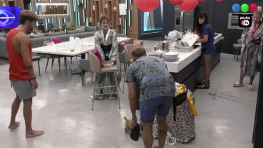 El papá de Nacho, Rodolfo, y Valentina, hermana de Marcos, estarán hasta el domingo en Gran Hermano. Foto: Captura video, 