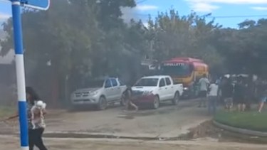 El incendio se registró en una vivienda del barrio Mercantiles. Foto: Gentileza.