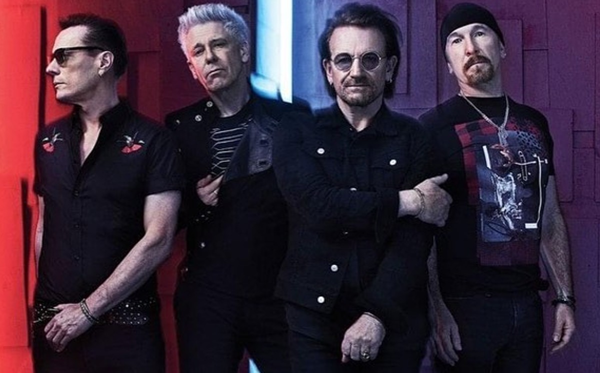 Los U2 en la era de la madurez: Larry Mullen Jr., Adam Clayton, Bono y The Edge.