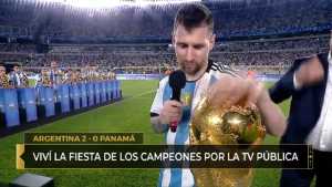 Messi: «Siempre soñé con este momento y festejar con ustedes en mi país»