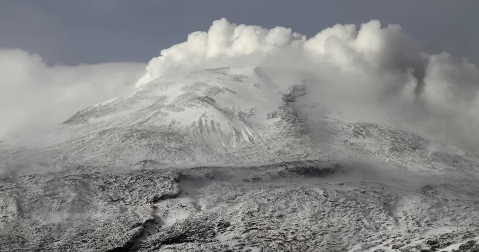 El impresionante volcán Nevados del Ruiz.