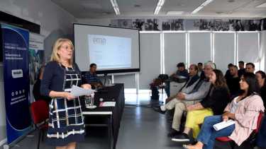 La presentación de los ganadores del concurso de ideas para el Parque de la Memoria de Neuquén se realizó en Casa de las Leyes (foto Matías Subat)