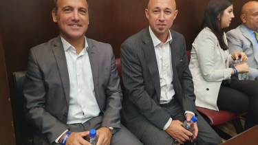 Villar y Brollo. Dos prosecretarios asistieron a la apertura de sesiones de la Legislatura, porque el Consejo de la Magistratura está desintegrado. (Foto Facebook Consejo de la Magistratura)