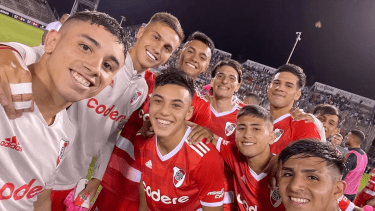 Con el debut del hijo de Marcelo Gallardo, Matías, de 19 años, River le ganó a la U de Chile. Foto: gentileza.