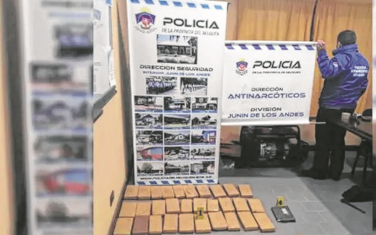 El procedimiento policial se hizo el 10 de junio de 2018 en la zona de la Rinconada, a unos 40 kilómetros de Junín de los Andes. (foto de archivo)