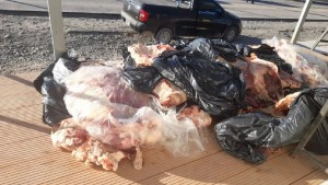 Más de 700 kilos de carne fueron decomisados en  Catriel