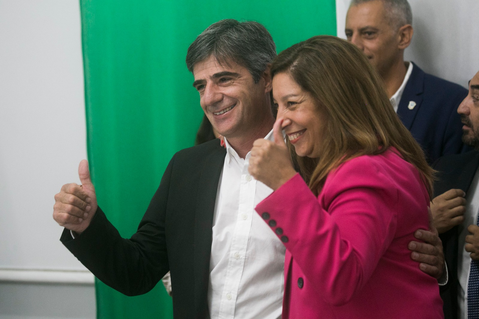 La gobernadora Carreras y su flamante Jefe de Gabinete, Pablo Zúccaro. Foto: Pablo Leguizamon