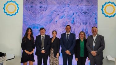 Gastón Burlón en la feria TTG Incontri en Rimini, Italia. Foto: gentileza