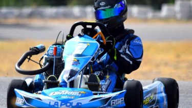 Baeza prolongó su racha en el Karting con Caja