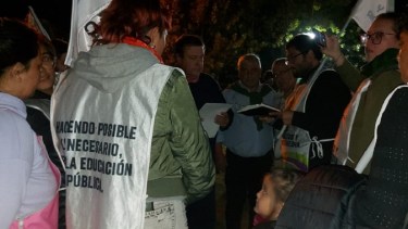 Unter Cinco Saltos cuestionó a Alberto Weretilneck. Foto: gentileza