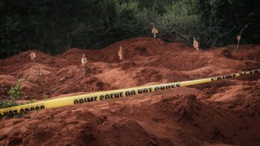 Los cuerpos fueron encontrados en un bosque al este del país. 
