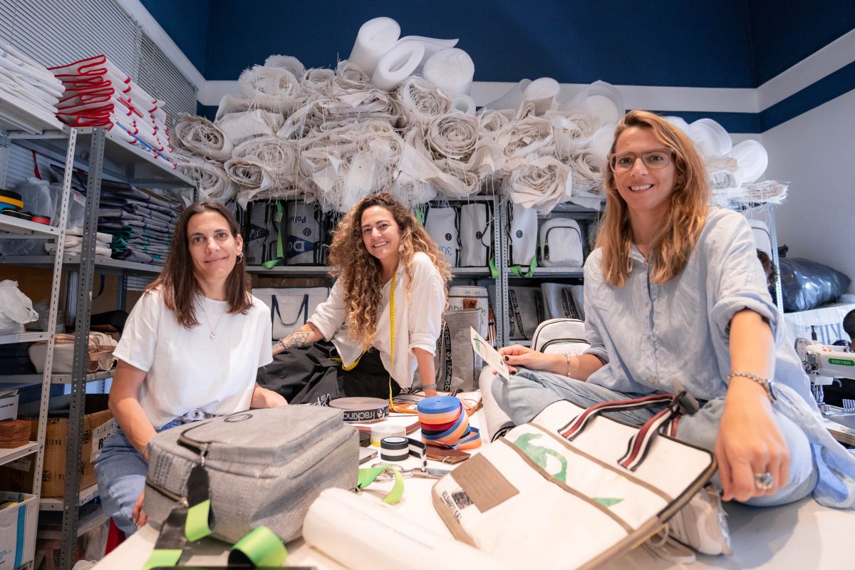 Carla, Ornella y Mora Basilotta son las hermanas fundadoras de Fracking Design. Foto: Gentileza.