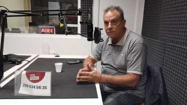 El candidato a gobernador de Neuquén por Cumplir, Carlos Eguia, visita el estudio de RÍO NEGRO RADIO. Foto: Elena Egea