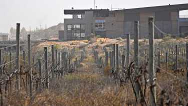Las instalaciones del viejo hotel y spa que se había prometido como parte de la bodega Valle Perdido, en 2007. Foto: Florencia Salto.