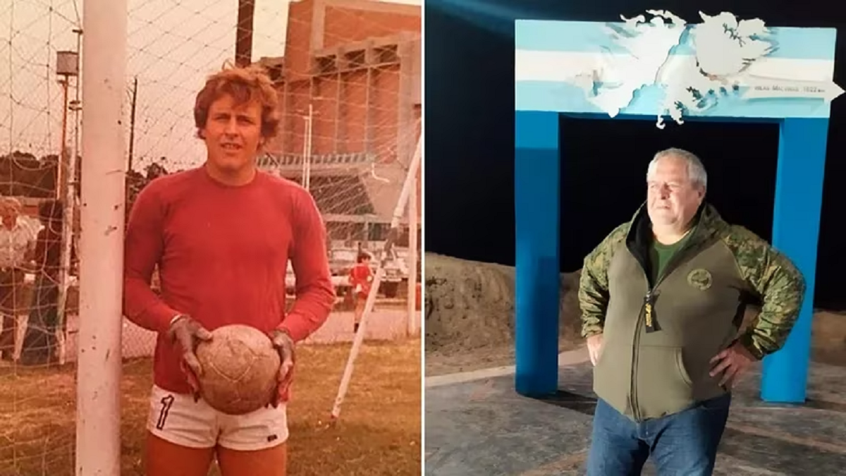 Héctor Rebasti, el exjugador de fútbol que estuvo en Malvinas. 