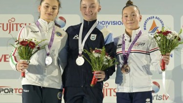 La joven gimnasta hizo historia en el deporte argentino.