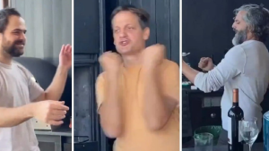 Viral: Úrsula Corberó filmó el divertido baile de Peter Lanzani, Joaquín Furriel y Rodrigo de la Serna