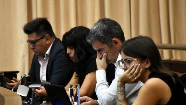 Quienes expusieron fueron el abogado Federico Egea y la secretaria general adjunta, Micaela Guzmán Doblas. Foto Matías Subat.